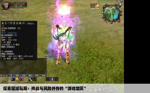 探索魔域私服：挑战与风险并存的“游戏禁区”